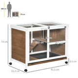 Double-Level Rabbit Cage