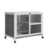 Double-Level Rabbit Cage